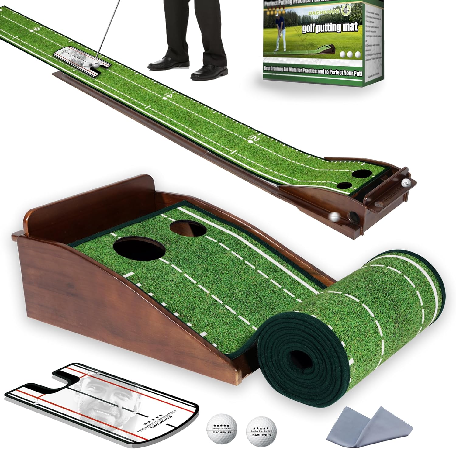 Ultimate Golf Practice Mat - Automatic Ball Return