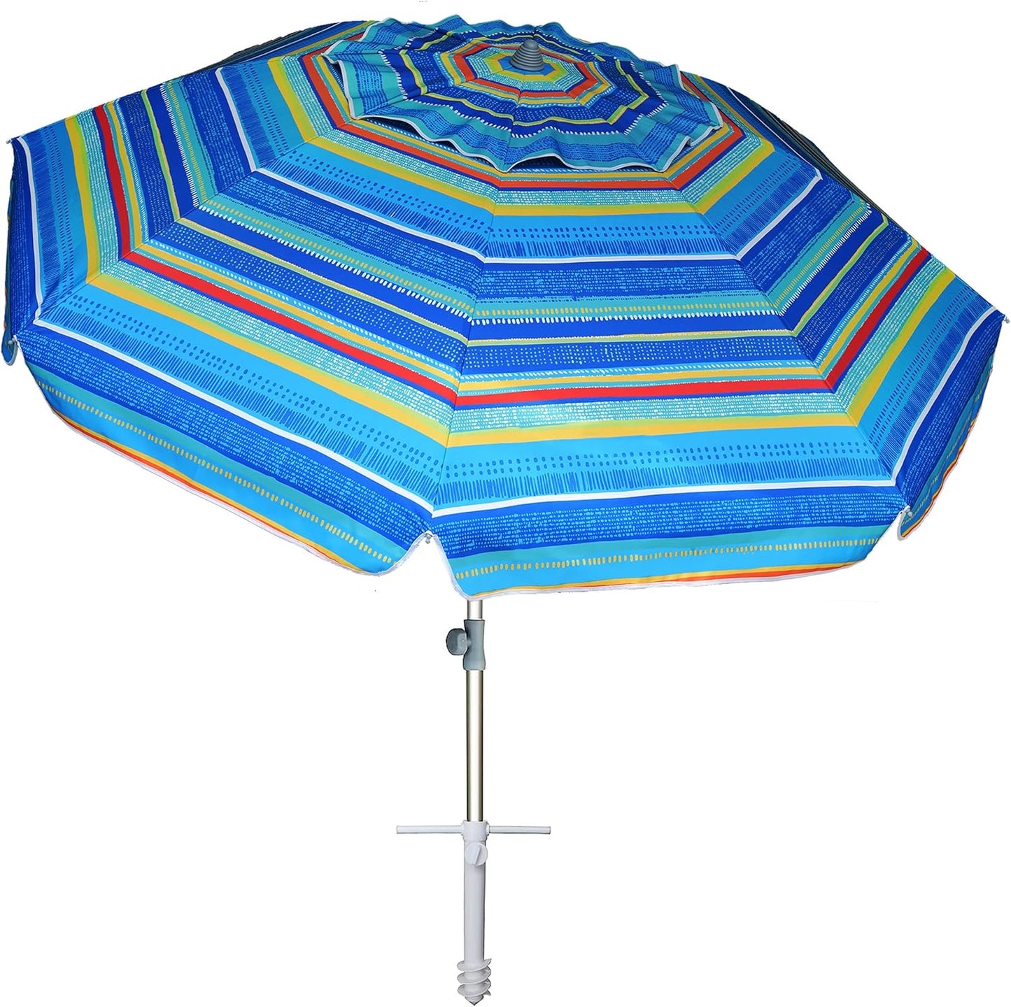 7ft Heavy Duty Beach Umbrella with UV Protection and Carry Bag