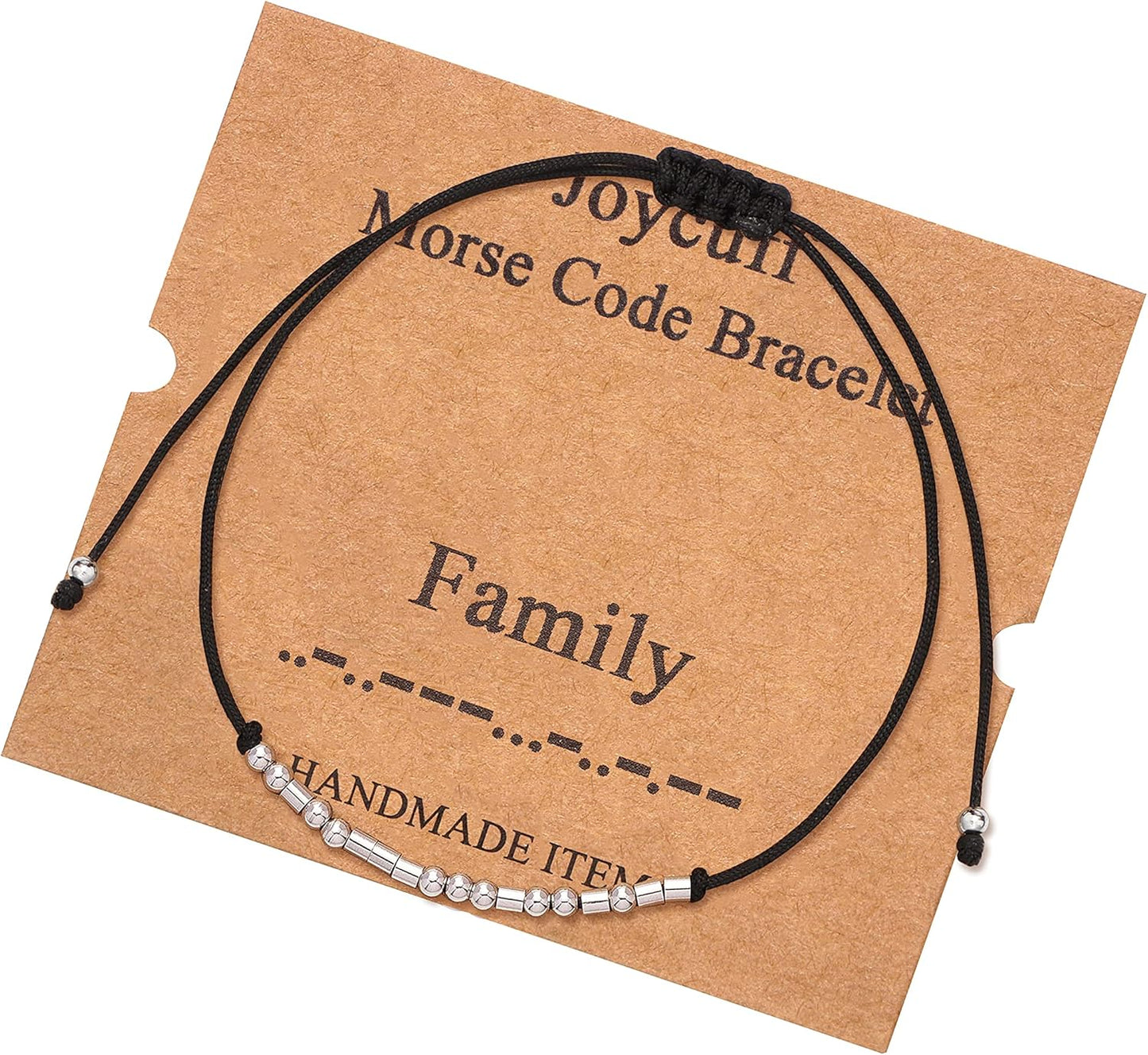 Secret Message Morse Code Bracelet for Her by JoycuFF