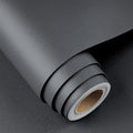 Peel and Stick Deep Grey Wallpaper 36 x 200 in - Removable Matte Vinyl