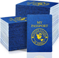 Blank Passport Book 100 Pack Blue Play Passports - Bulk 4 x 5.5 in