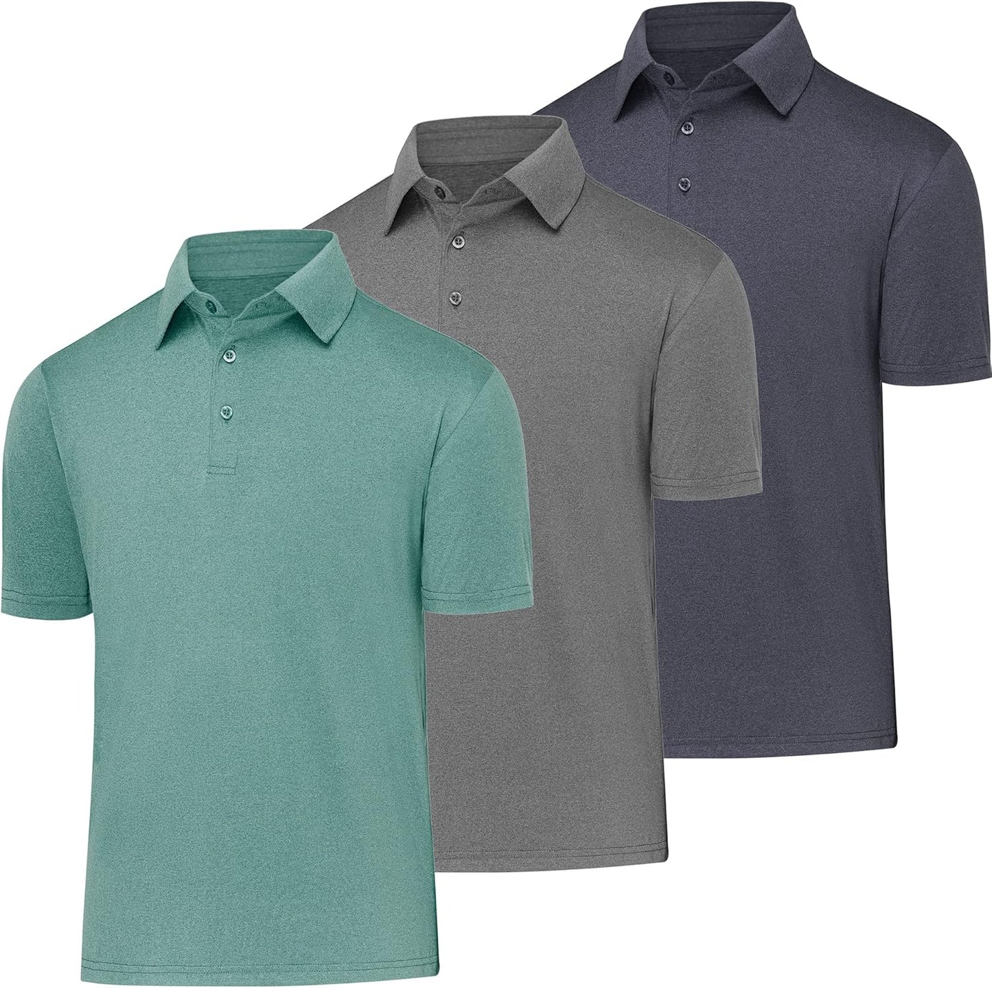 Moisture Wicking Golf Polos for Men by BALENNZ - Summer Style