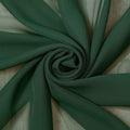 Polyester Chiffon Sheer Lightweight Fabric by the Yard - Hunter Green