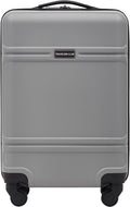22-In Carry-On Spinner Luggage Gray - Durable ABS Carry-On