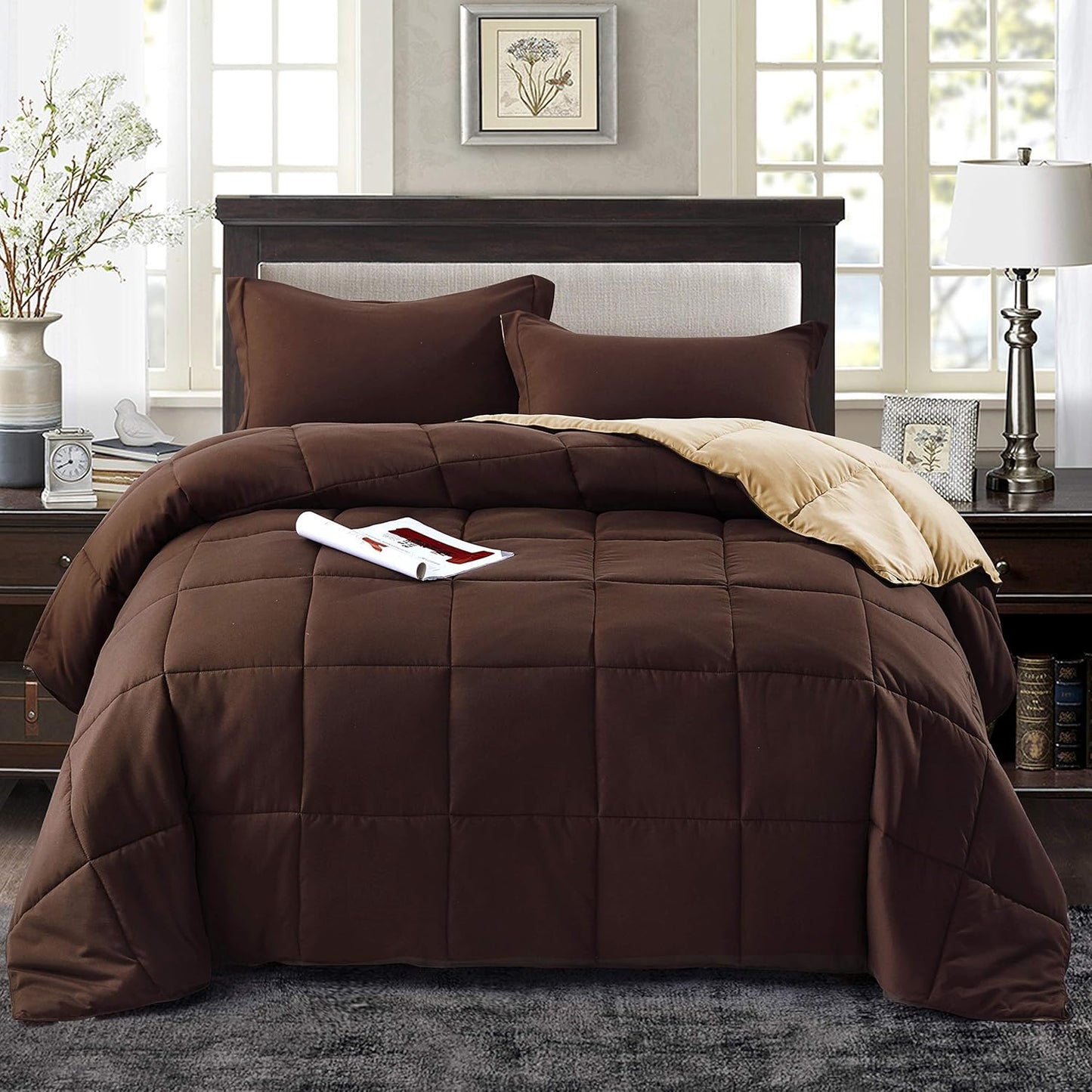 HIG 3pc Down Alternative Comforter Set - All Season Reversible