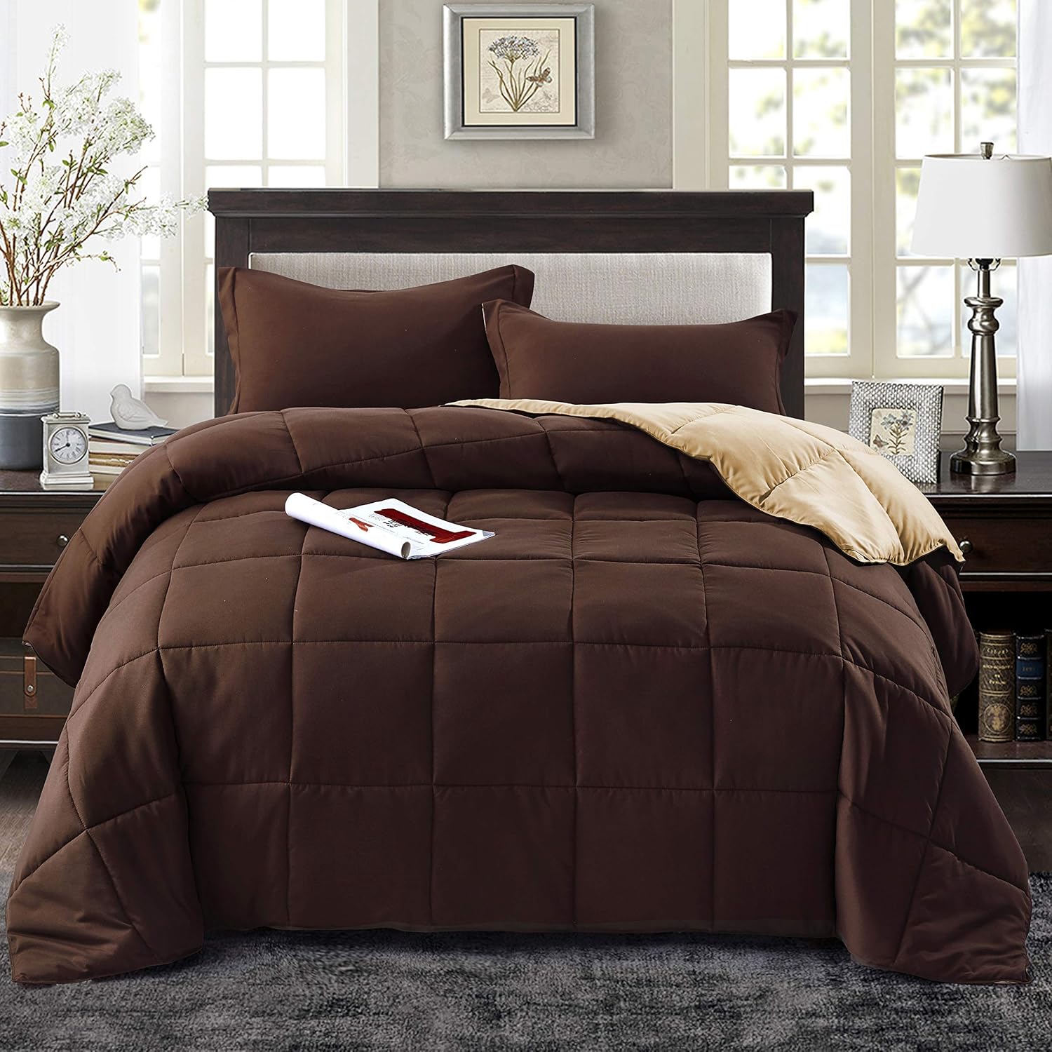 HIG 3pc Down Alternative Comforter Set - All Season Reversible