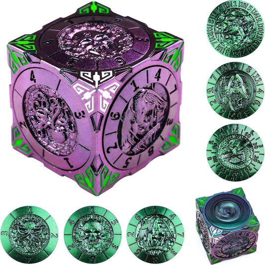 Unique 7 in 1 Spinner Dice Set for Dungeons and Dragons Fans