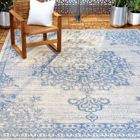 Nicole Miller Patio Country Azalea Rectangle Rug for Any Space