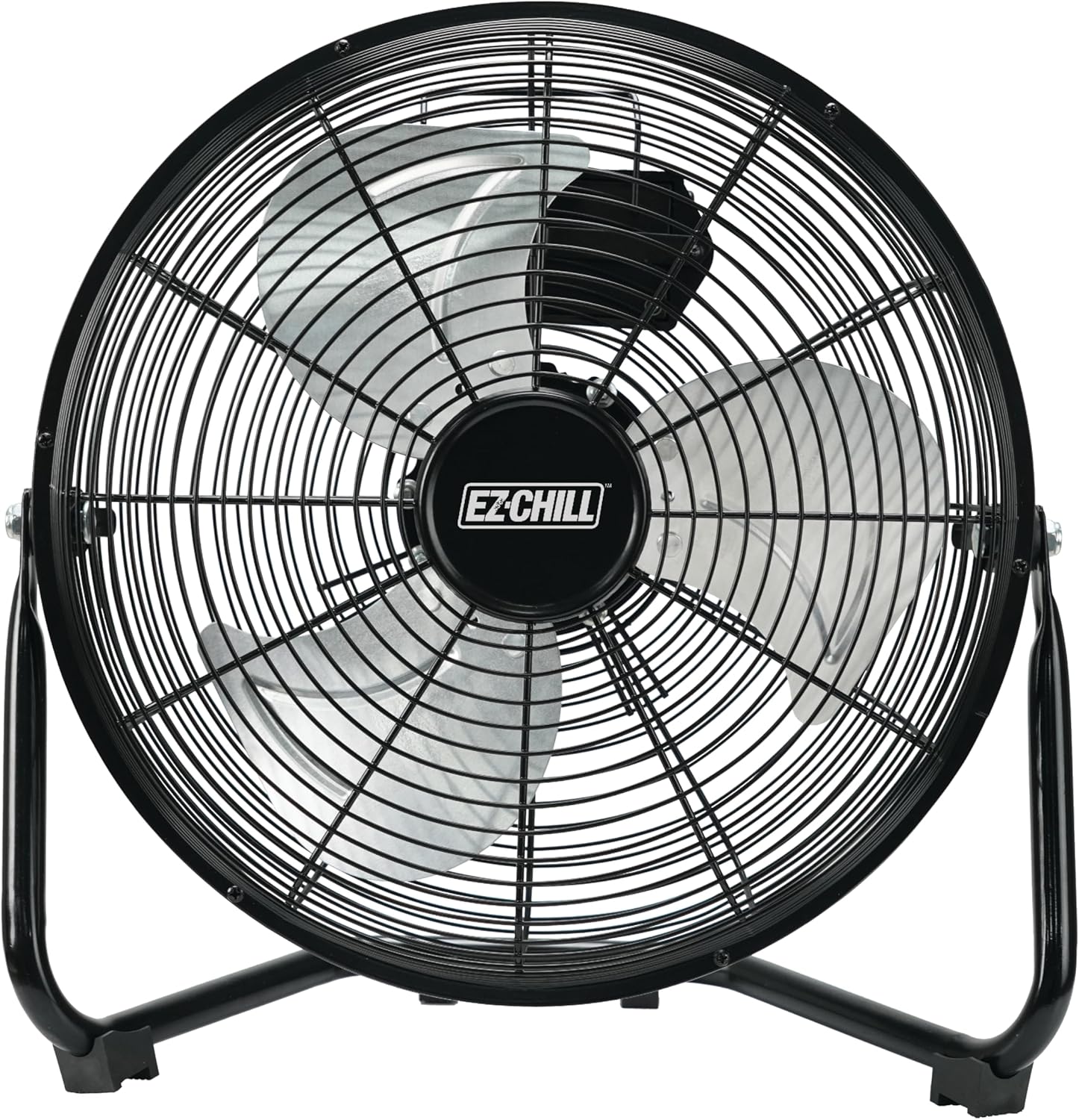 EZ-CHILL 12 Cradle Floor Fan with Adjustable Tilt and 3 Speeds