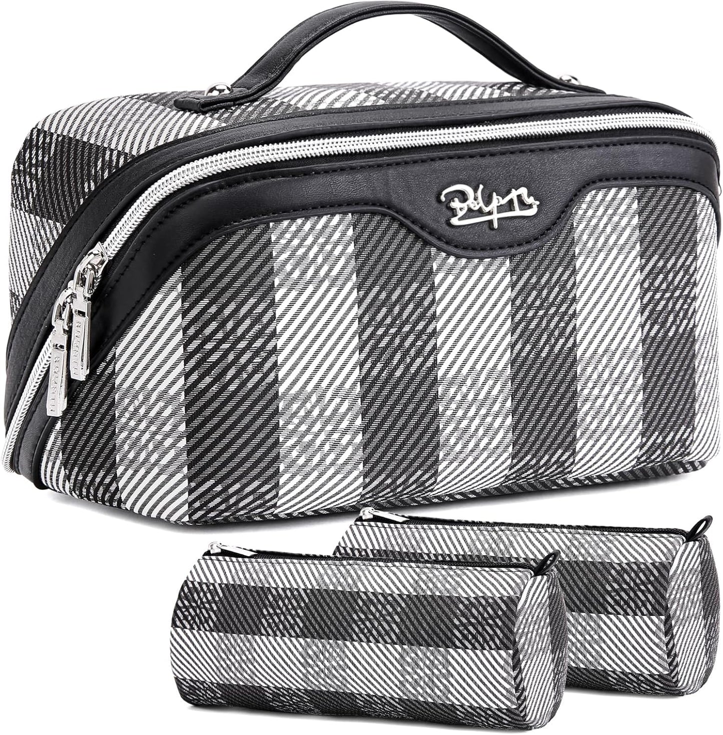 Travel Makeup Bag Organizer Set of 3 for Women - Waterproof