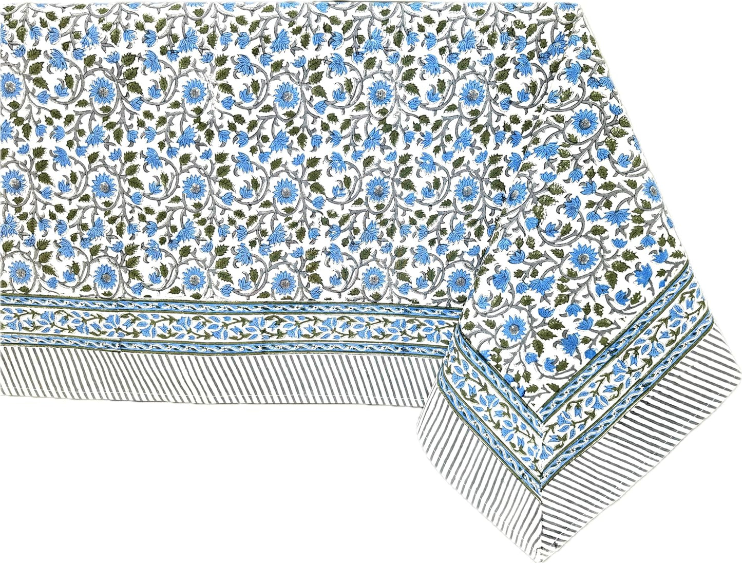 ATOSII Lake Como 100% Cotton Square Tablecloth for Dining