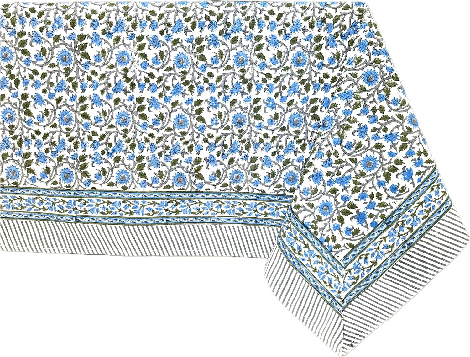 ATOSII Lake Como 100% Cotton Square Tablecloth for Dining