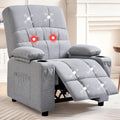 VECELO Recliner Chair Power Reclining with Massage and Heat