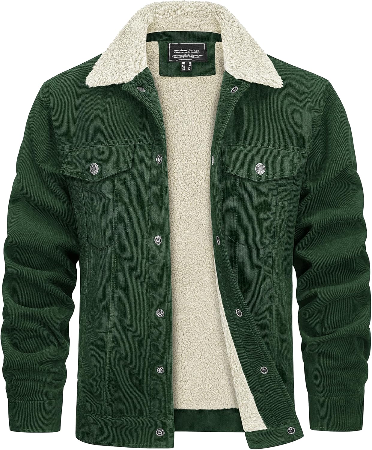 TACVASEN Men's Corduroy Jacket for Ultimate Winter Warmth