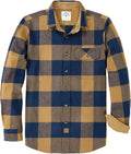 Dubinik Mens Flannel Shirt Long Sleeve Button Down - Warm