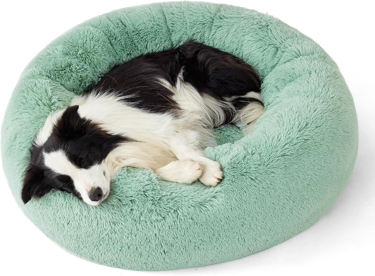 Calming Dog Bed for Large Dogs - Cozy Donut Design for Pets