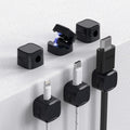 Magnetic Cable Clips Cord Holder 6 Pack - Under Desk Cable Management