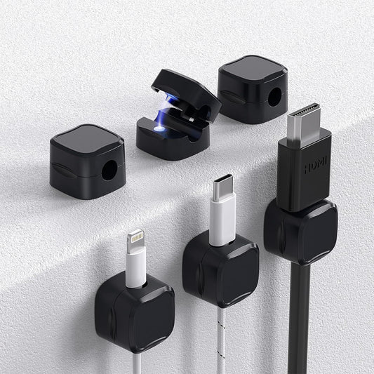 Magnetic Cable Clips - 6 Pack Tidy Wires Easily!