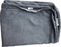 55x37x4 in Dog Bed Replacement Cover - Gray Suede Dogbed4less