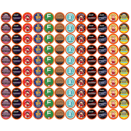 Coffee Pod Variety Packs All Roasts Sampler for K-Cup Brewers