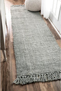 nuLOOM Daniela Jute Tassel Hand Woven Area Rug, 2x12 - Natural