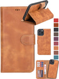 Genuine Leather Wallet Case for iPhone 11 Pro Max - Detachable