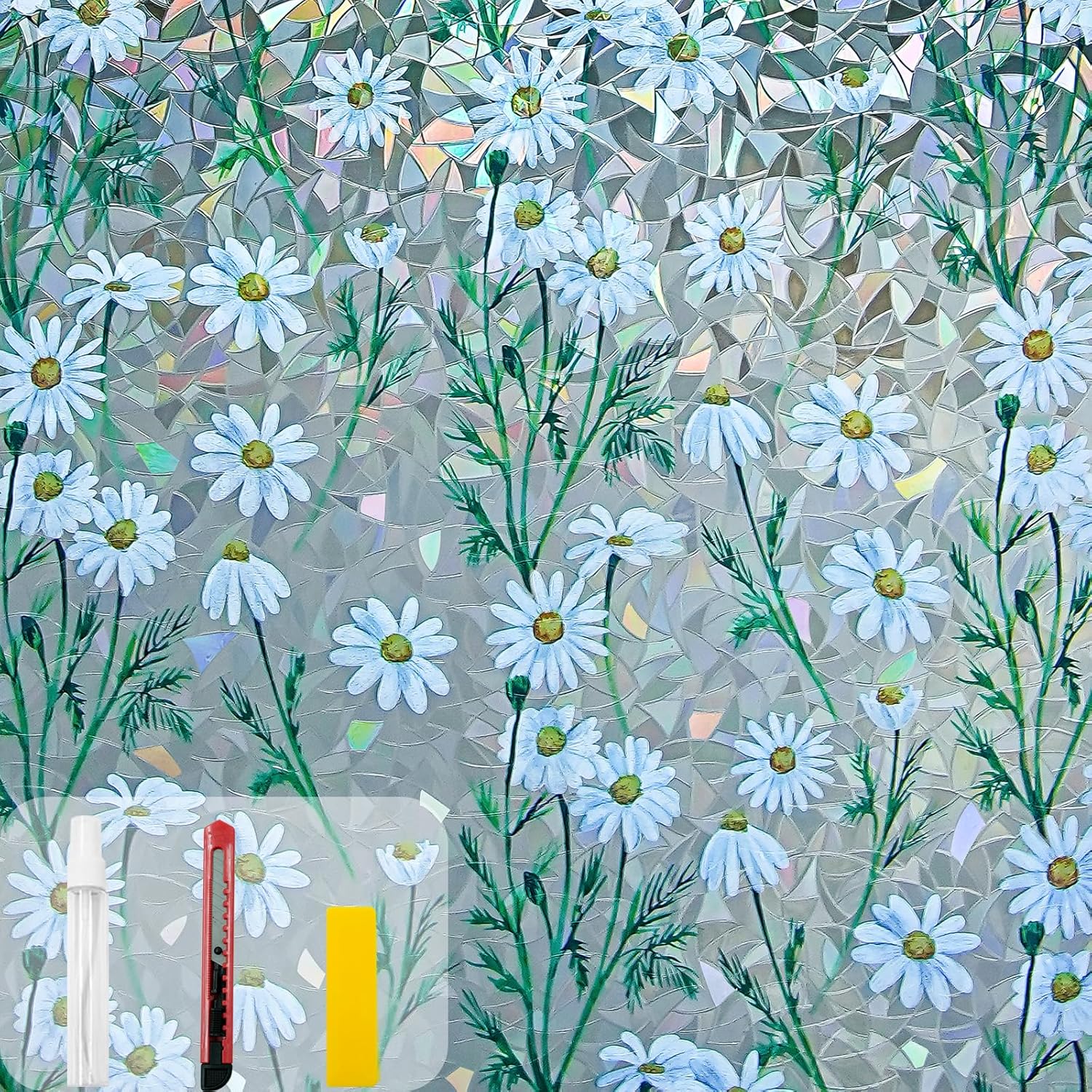 Rainbow Window Privacy Film for Decorative Home Use