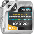 10 ft x 20 ft Dual-Sided Heavy-Duty Tarp - Tear-Resistant 10 Mil
