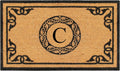 Natural Coir Monogrammed Doormat for Outdoor Entrance - Durable