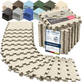 bemaxx Gym Mats Set - 18 pcs EVA Interlocking Foam Tiles - Protective