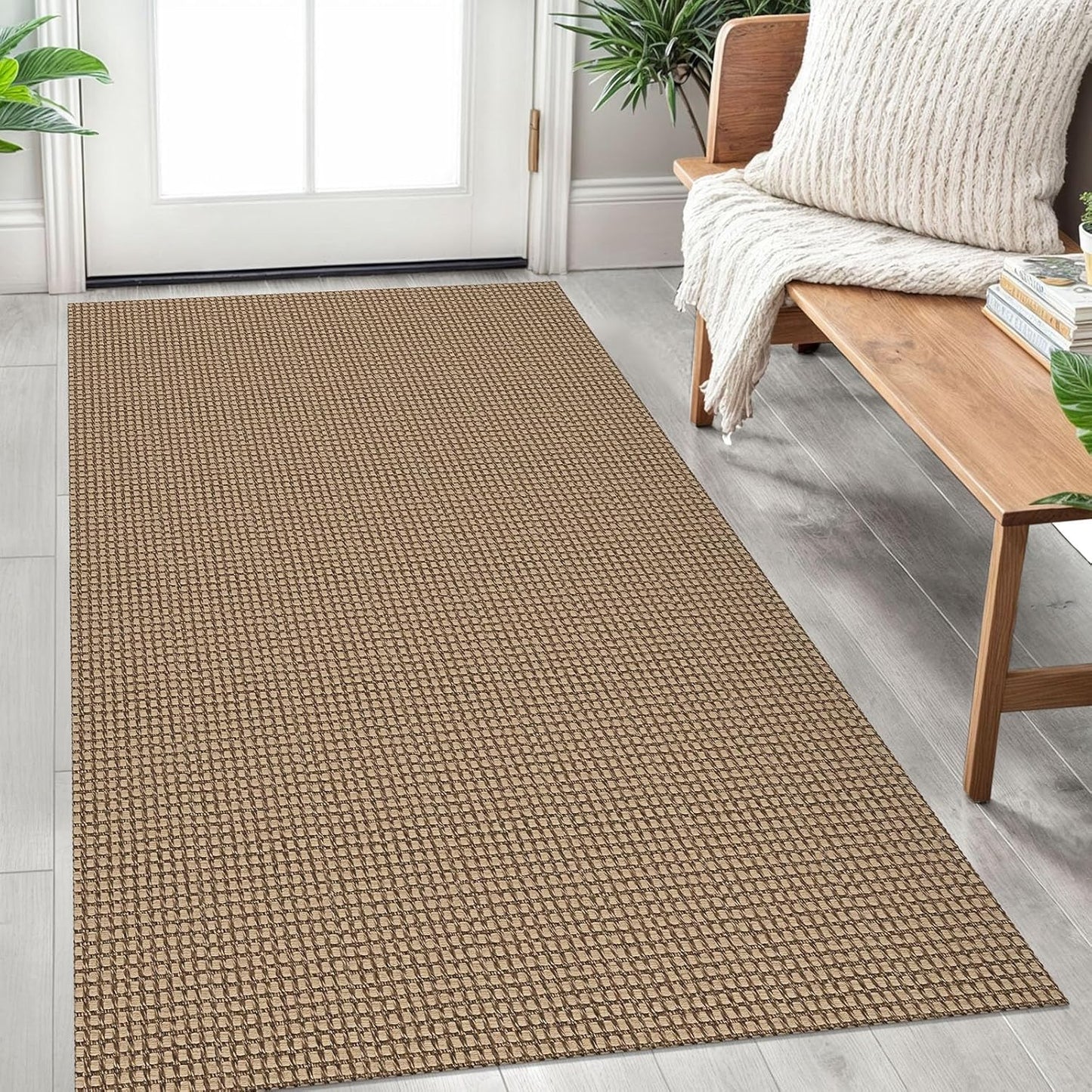 IOHOUZE Washable Area Rug 3x5 Non Slip for Indoor Outdoor Use