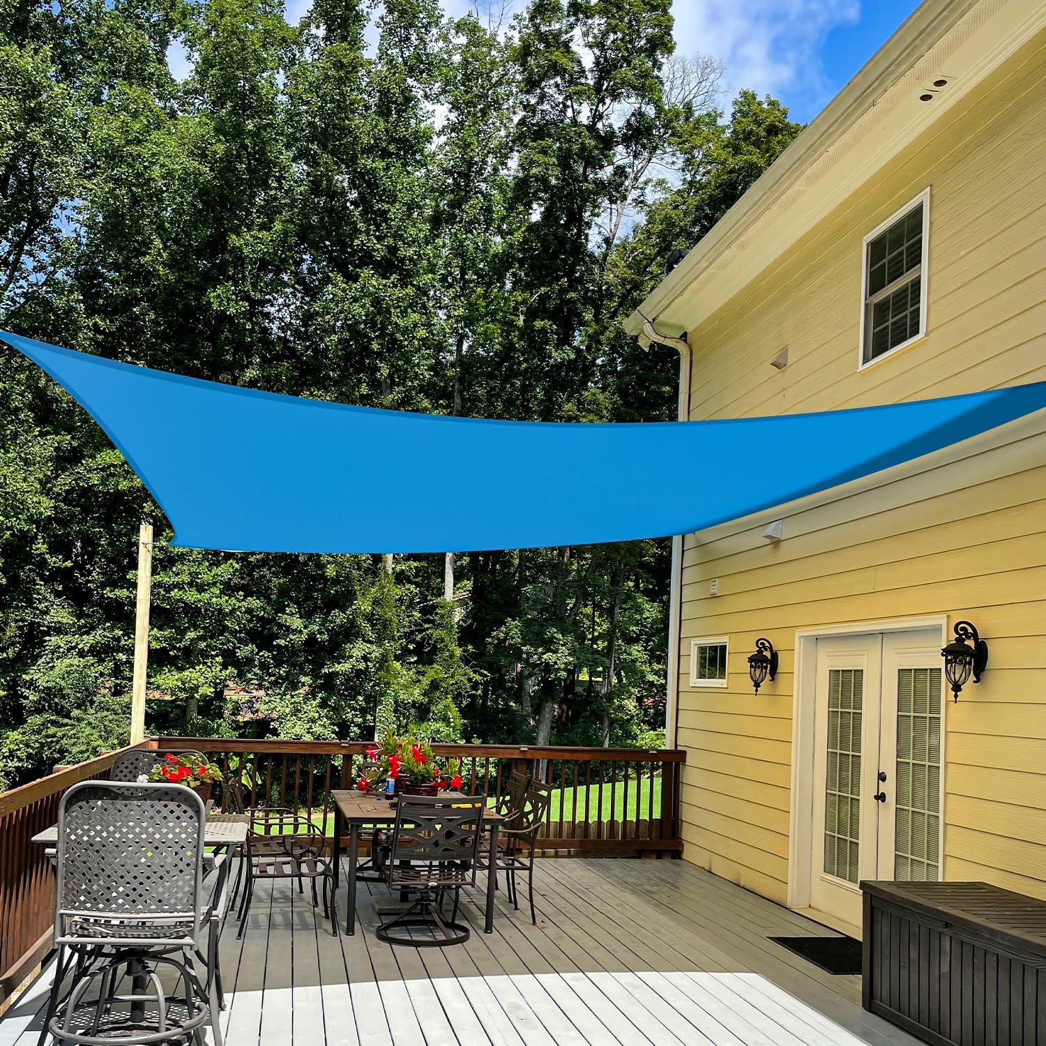 TANG 12ft x 20ft Sun Shade Sail Rectangle Canopy for Outdoor Use