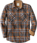 Men's Cotton Brushed Flannel Shirt Long Sleeve Plaid - Warm Casual