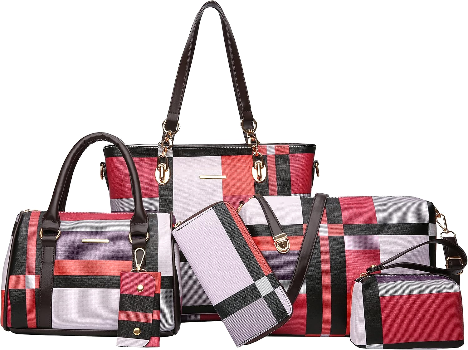 2E-youth Designer Purses and Handbags Set for Women Fashion