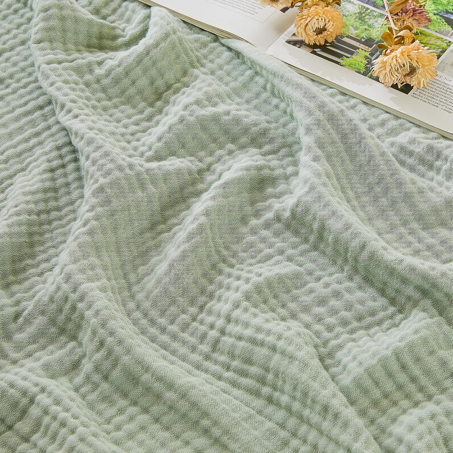 EMME Cotton Muslin Twin XL Blanket for Comfortable Sleep