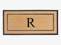 24x48 Natural Coir and Rubber Large Monogrammed Doormat - Thick