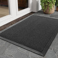 Front Door Mat Outside Entrance Dirt Trapper Doormat - Durable Heavy