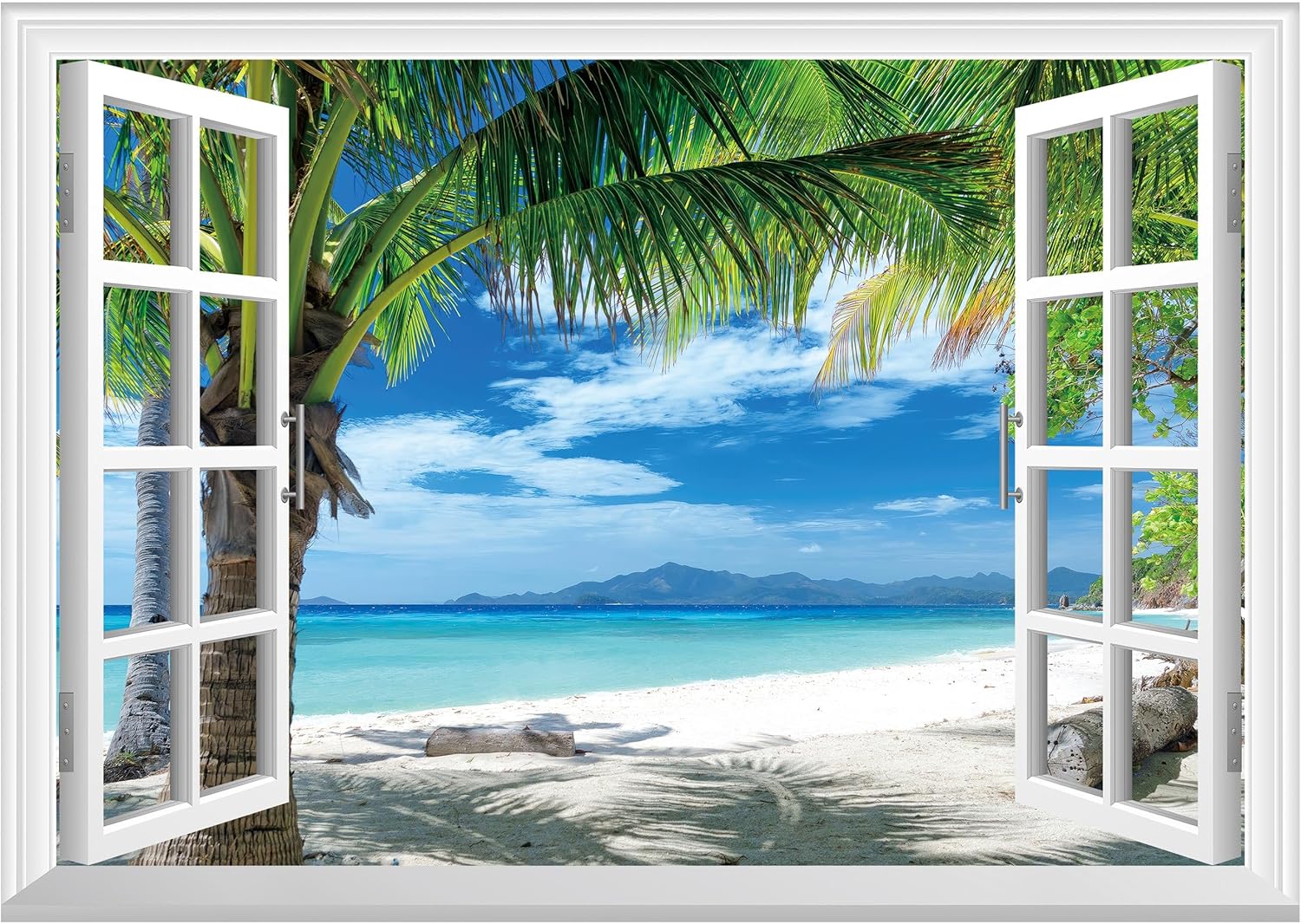 FLFK Fake Window Wall Mural - Transform Your Space with Elegance