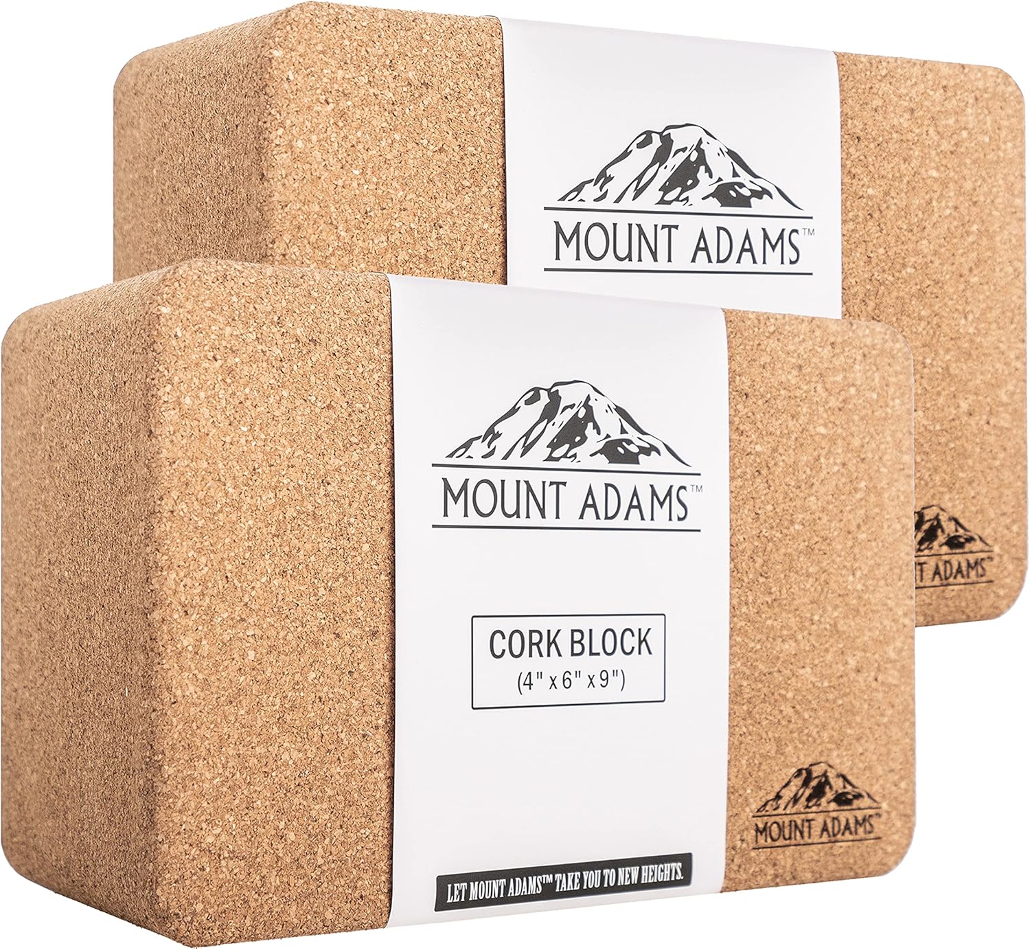 Non-Slip Cork Yoga Blocks - Firm Support, Balance & Stretch