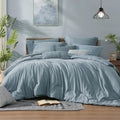 Full Size Comforter Set - All Season Dusty Blue Comforter Set