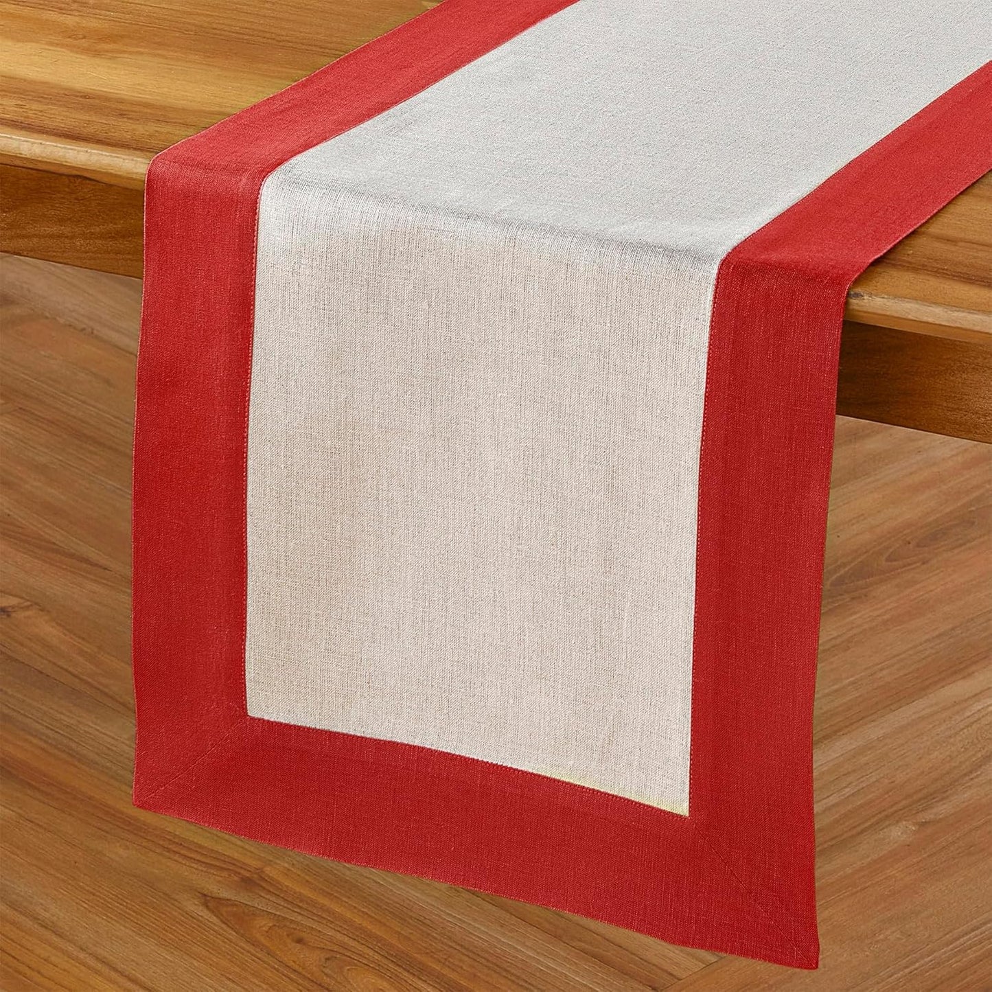 Elegant 100% Pure Linen Table Runner for Dining and Holidays