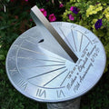 12 in Custom Engraved Sundial - Precision Calibrated for Location