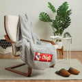 Team Color Big Logo Cloud Sherpa Blanket by FOCO for Ultimate Warmth