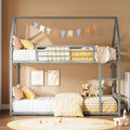 LIKIMIO Bunk Bed Twin Over Twin - Space Saving House Design