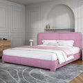 King Size Boucle Bed Frame and Headboard - Soft Cloud Upholstery
