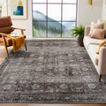 Retro 4x6 Area Rugs with Non-Slip Backing for Home Décor