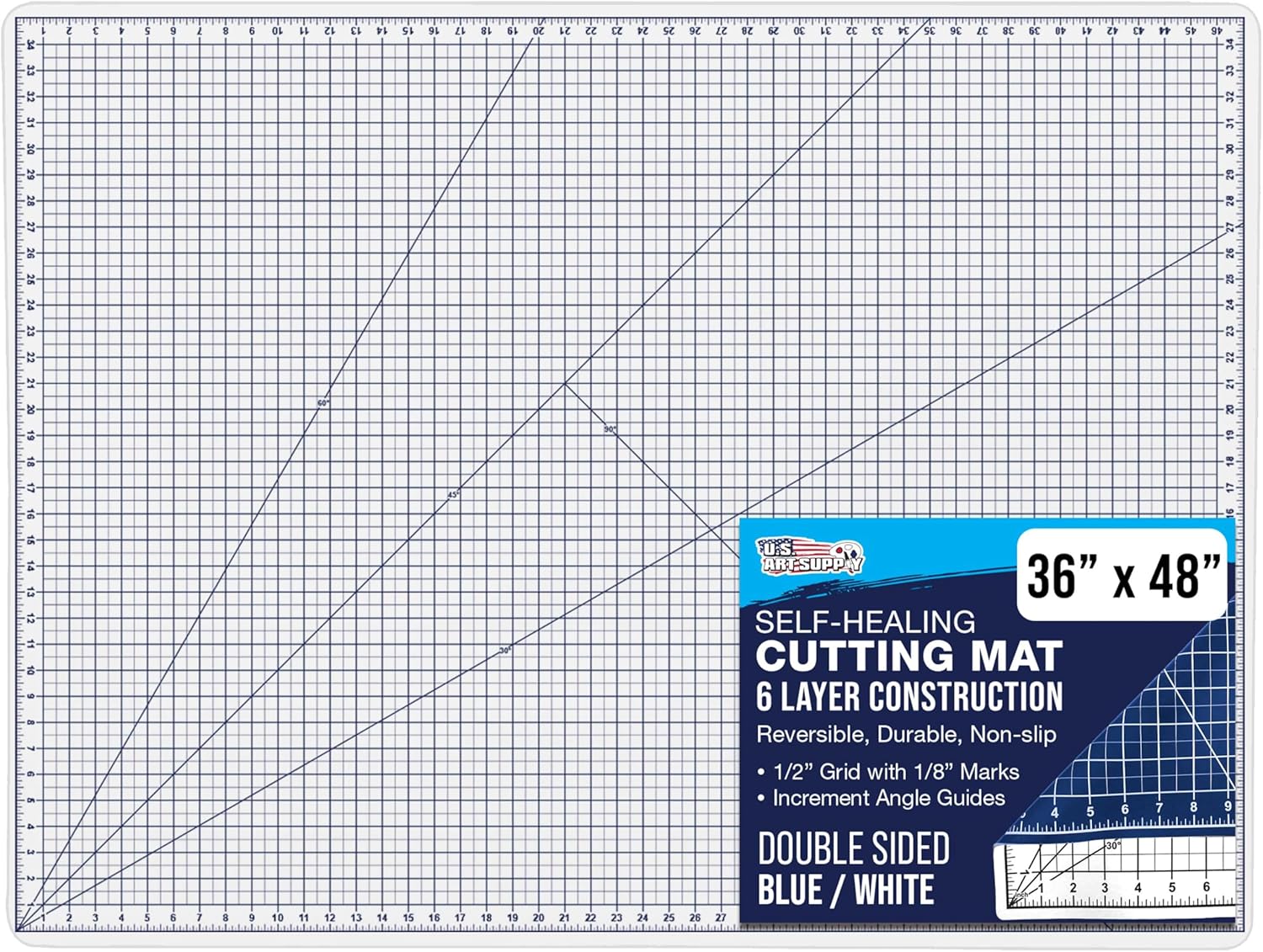 Self-Healing Cutting Mat 36in x 48in for Crafts and Sewing