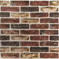 Faux Brick 3D Wall Panels Peel and Stick 105 Sq.Ft - Red Brown
