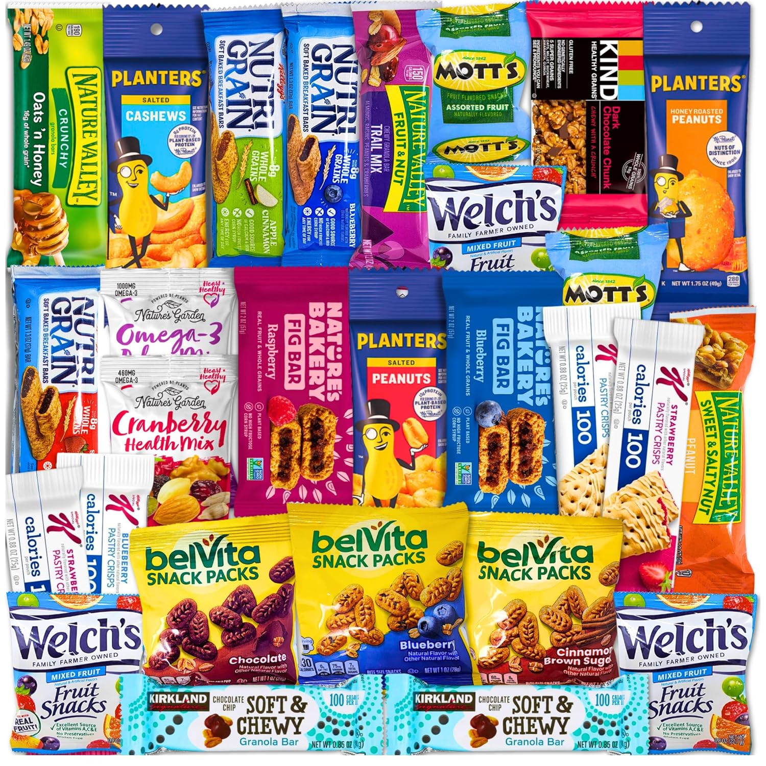 Healthy Snack Variety Box for Adults - Deluxe Assortment 28 Count