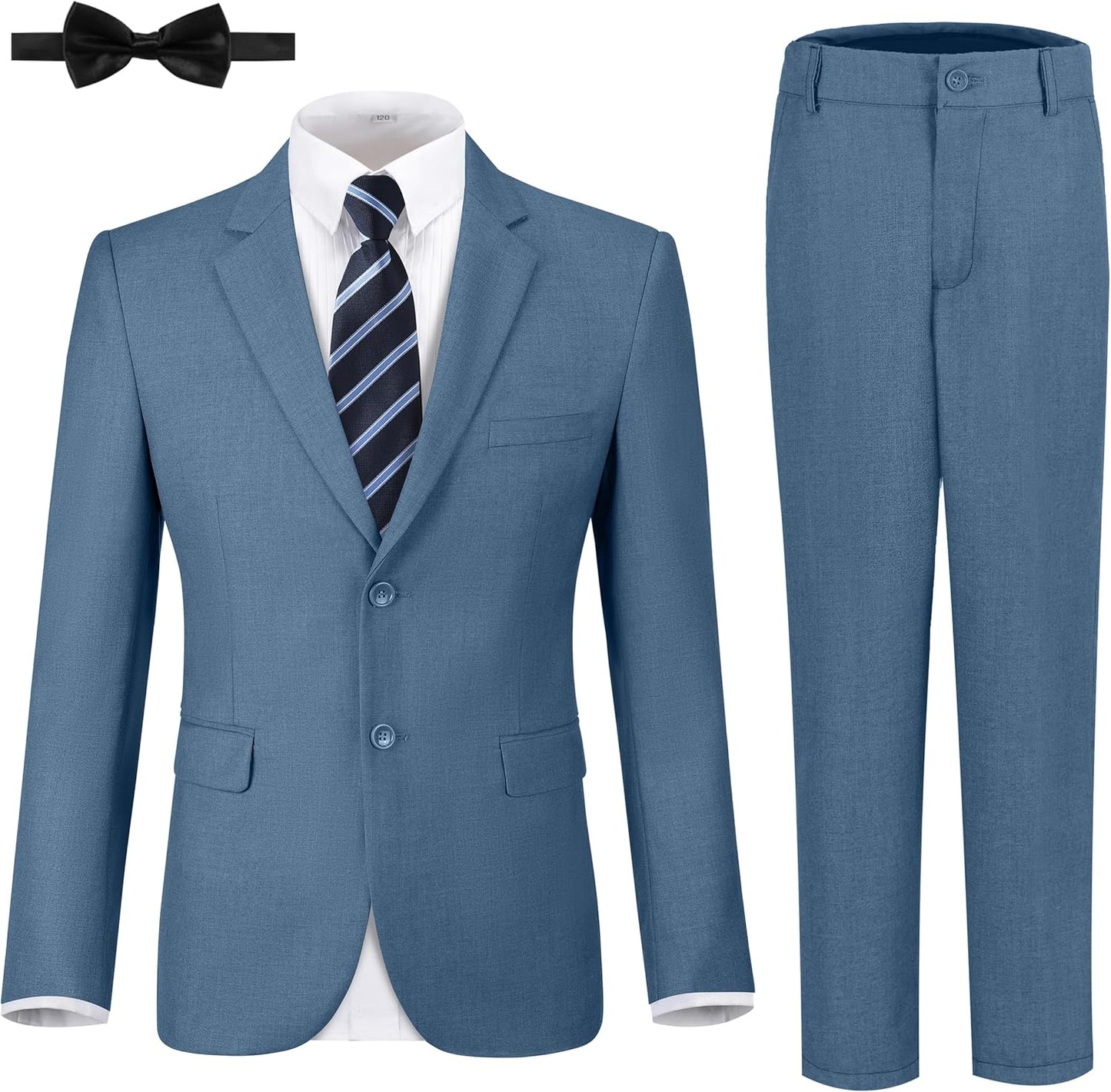 Boys Formal Suits Slim Fit 5 Piece Set for Wedding and Prom